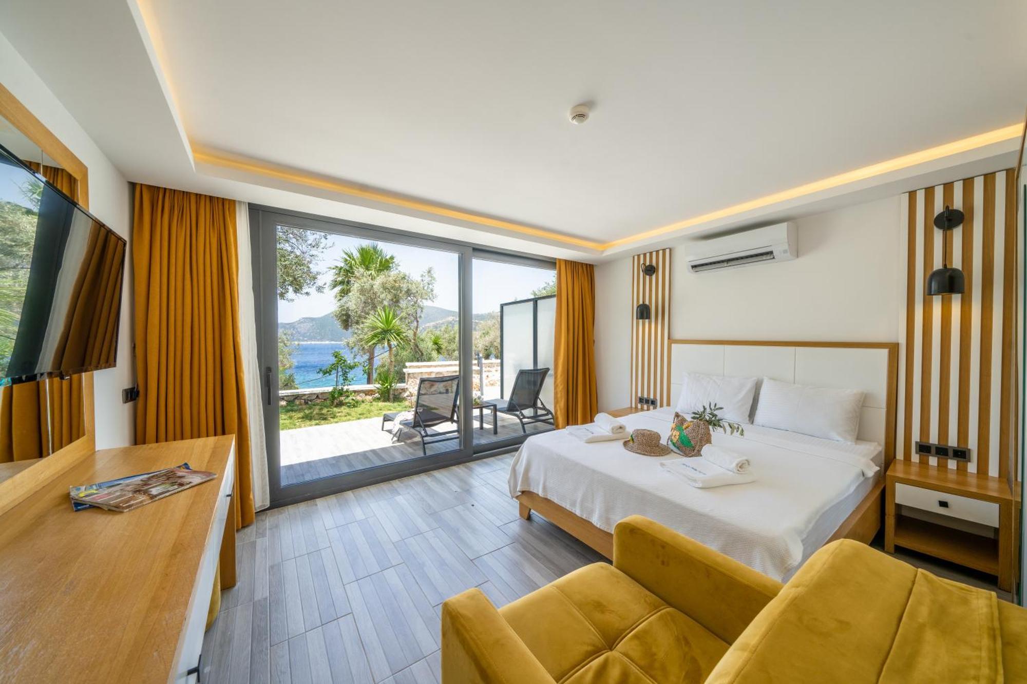 Kalkan Beach Park Hotel Kas Bagian luar foto