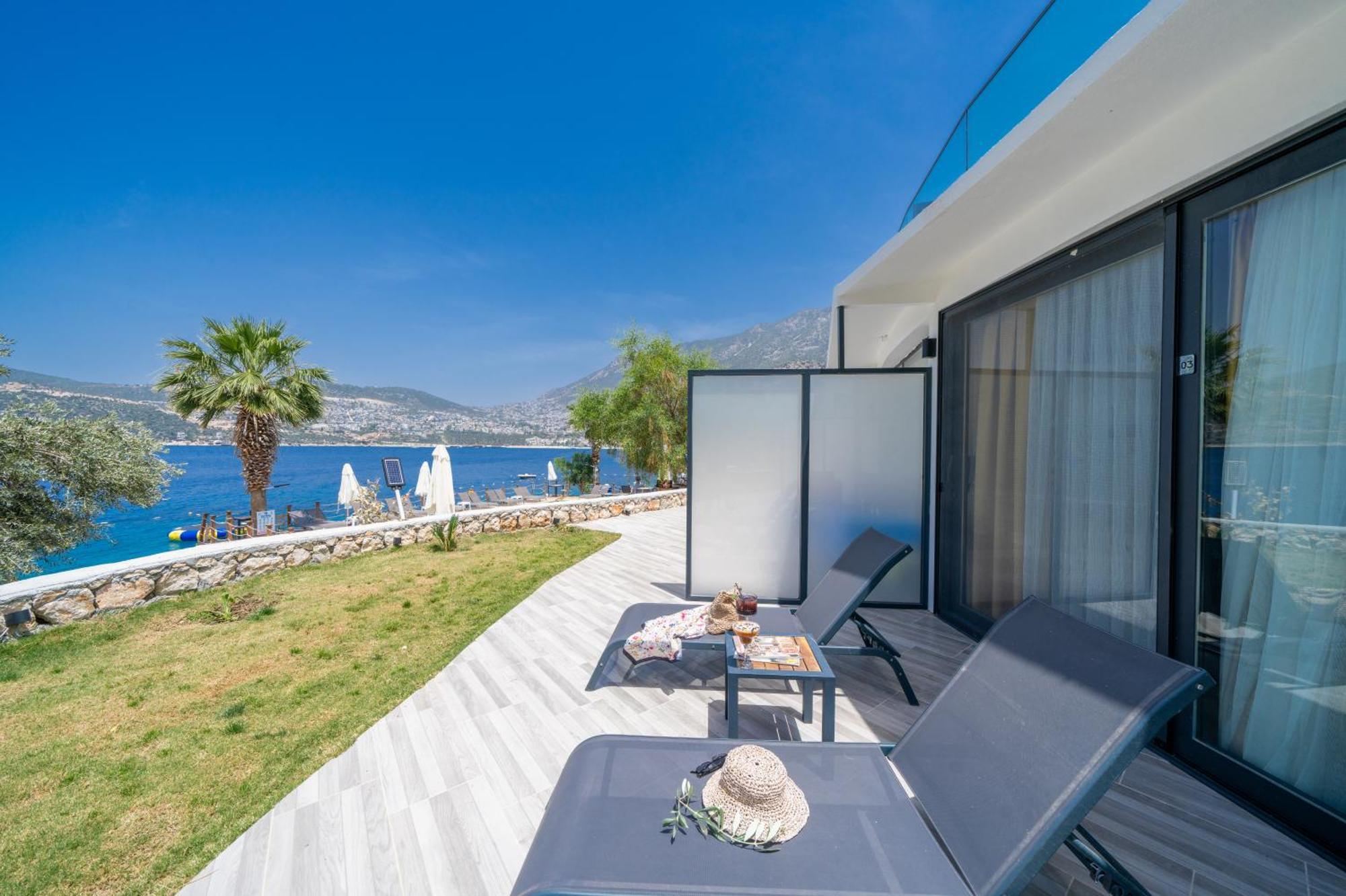Kalkan Beach Park Hotel Kas Bagian luar foto