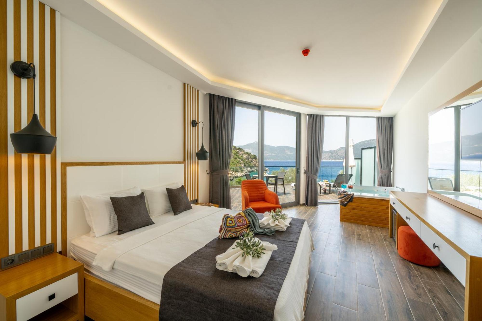 Kalkan Beach Park Hotel Kas Bagian luar foto